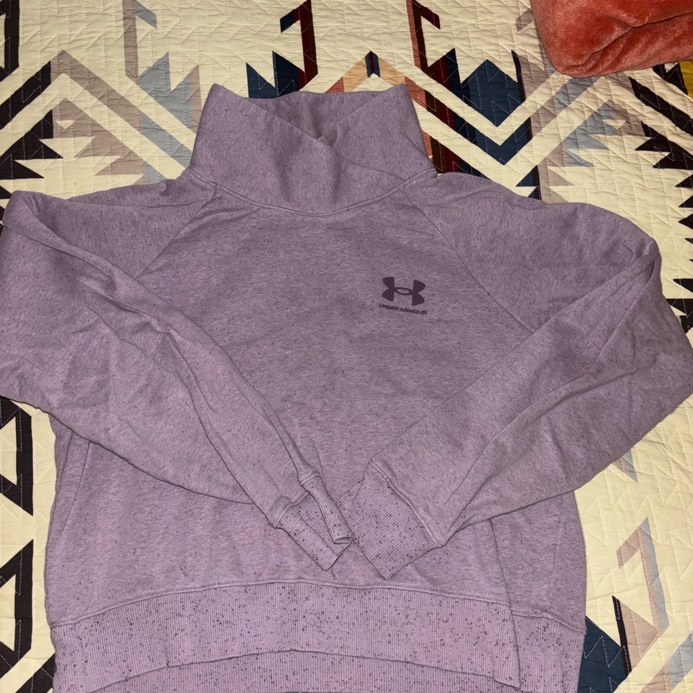 Under Armour Lavender High-Neck Sweatshirt